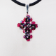 Small Cross - Trisha-Black Suedine - 2